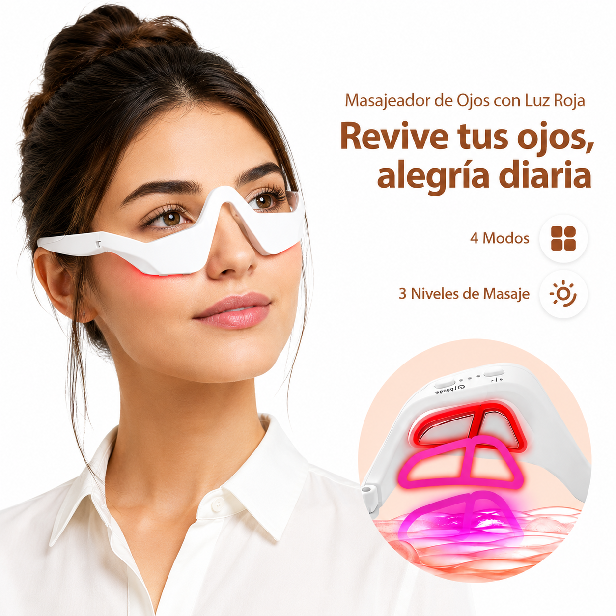 Masajeador de Ojos EMS para Bolsas y Ojeras