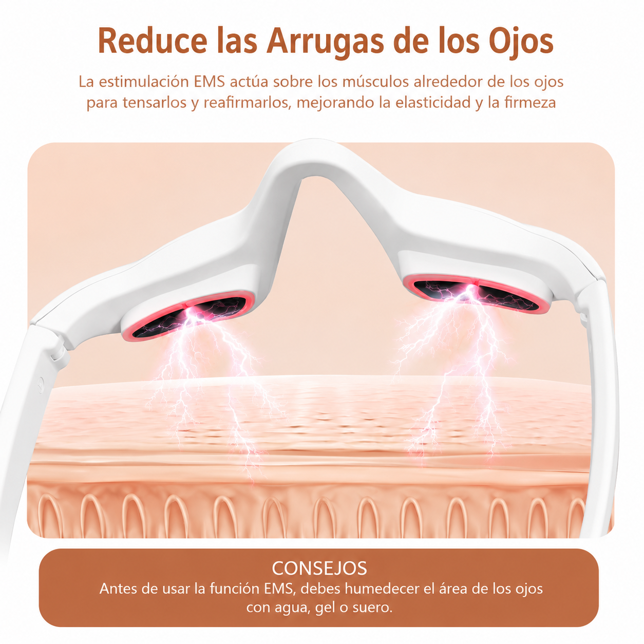 Masajeador de Ojos EMS para Bolsas y Ojeras
