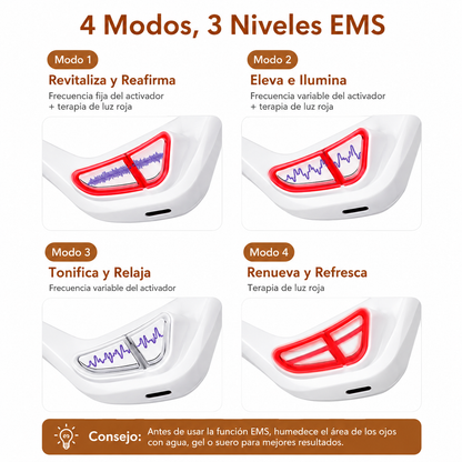 Masajeador de Ojos EMS para Bolsas y Ojeras