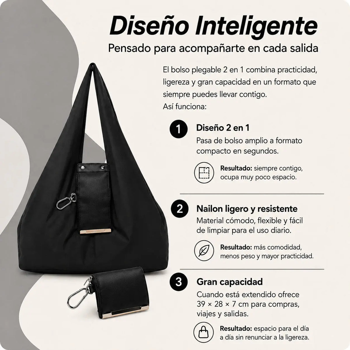 Veluumi MiniBag bolsa plegable reutilizable